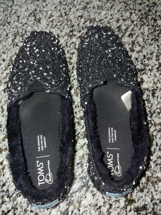 Toms Shoes - Toms black & white textured alpargatas